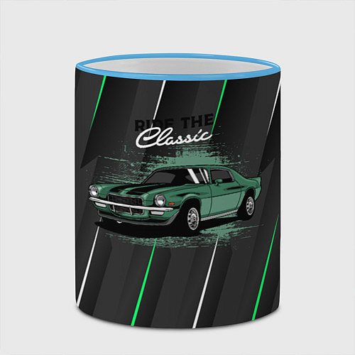 Кружка цветная Ride Classic / 3D-Небесно-голубой кант – фото 2
