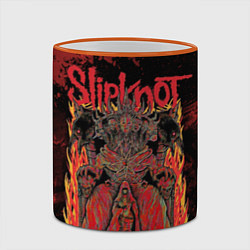 Кружка 3D Slipknot black and red, цвет: 3D-оранжевый кант — фото 2