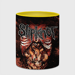 Кружка 3D Slipknot horror, цвет: 3D-белый + желтый — фото 2