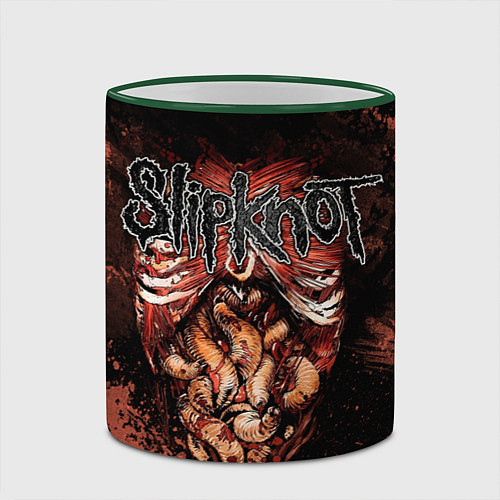 Кружка цветная Slipknot horror / 3D-Зеленый кант – фото 2