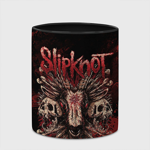 Кружка цветная Horror Slipknot / 3D-Белый + черный – фото 2