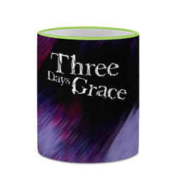 Кружка 3D Three Days Grace lilac, цвет: 3D-светло-зеленый кант — фото 2