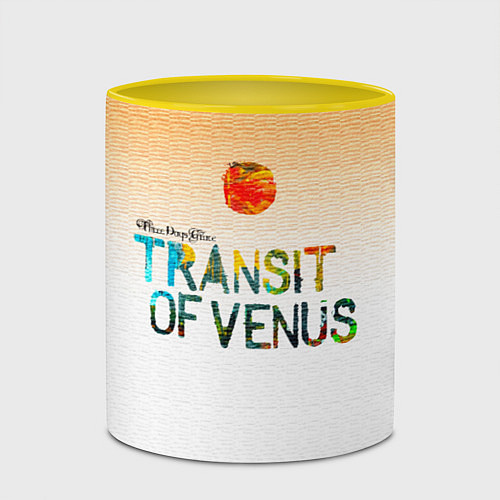 Кружка цветная Transit of Venus - Three Days Grace / 3D-Белый + желтый – фото 2