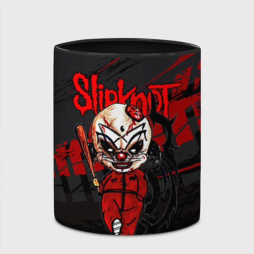 Кружка цветная Slipknot bloody / 3D-Белый + черный – фото 2