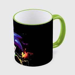 Кружка 3D Sonic Exe - Hedgehog - video game, цвет: 3D-светло-зеленый кант