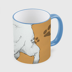 Кружка 3D Бонд Форджер - Семья шпиона, цвет: 3D-небесно-голубой кант