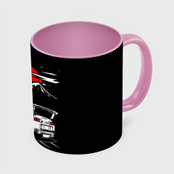 Кружка 3D Тойота супра - JDM Style, цвет: 3D-белый + розовый