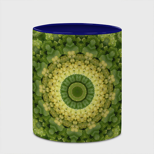 Кружка цветная Виноград Символ Изобилия / 3D-Белый + синий – фото 2