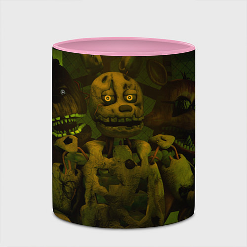 Кружка цветная Спрингтрaп / 3D-Белый + розовый – фото 2