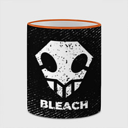 Кружка 3D Bleach с потертостями на темном фоне, цвет: 3D-оранжевый кант — фото 2