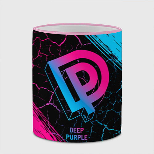 Кружка цветная Deep Purple - neon gradient / 3D-Розовый кант – фото 2