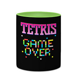 Кружка 3D Tetris - Game Over, цвет: 3D-белый + светло-зеленый — фото 2