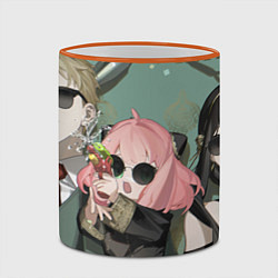 Кружка 3D Семейка шпионов в сборе, цвет: 3D-оранжевый кант — фото 2