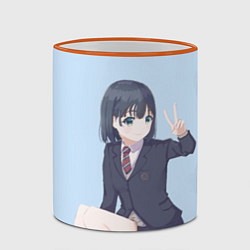 Кружка 3D Koguma peace - Супер Каб, цвет: 3D-оранжевый кант — фото 2