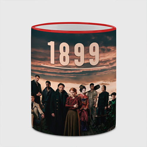 Кружка цветная Экипаж Прометея - 1899 / 3D-Красный кант – фото 2