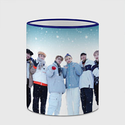 Кружка 3D Stray Kids winter, цвет: 3D-синий кант — фото 2