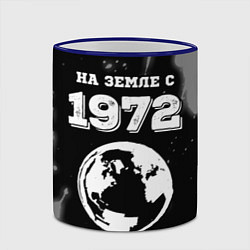Кружка 3D На Земле с 1972: краска на темном, цвет: 3D-синий кант — фото 2