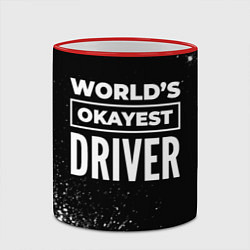 Кружка 3D Worlds okayest driver - dark, цвет: 3D-красный кант — фото 2