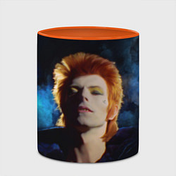 Кружка 3D David Bowie - Jean Genie, цвет: 3D-белый + оранжевый — фото 2