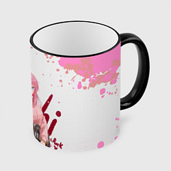 Кружка 3D Красотка Хитори Гото - Одинокий рокер, цвет: 3D-черный кант