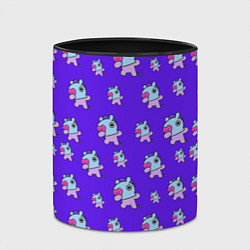 Кружка 3D BT21 Mang pattern BTS, цвет: 3D-белый + черный — фото 2