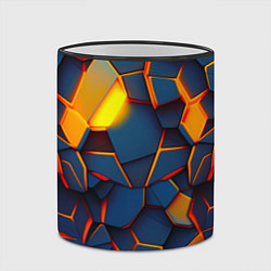 Кружка 3D Плитки со свечением, цвет: 3D-черный кант — фото 2