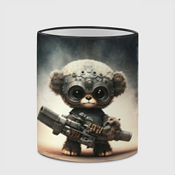 Кружка 3D Cute animal with a gun, цвет: 3D-черный кант — фото 2