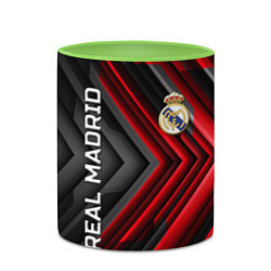 Кружка 3D Real Madrid art, цвет: 3D-белый + светло-зеленый — фото 2