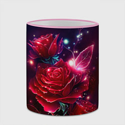 Кружка 3D Розы с огоньками, цвет: 3D-розовый кант — фото 2