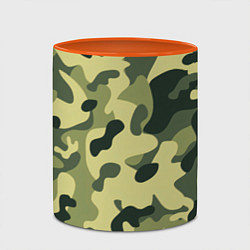 Кружка 3D Лесной камуфляж, цвет: 3D-белый + оранжевый — фото 2