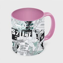 Кружка 3D Ice Tea Style, цвет: 3D-белый + розовый