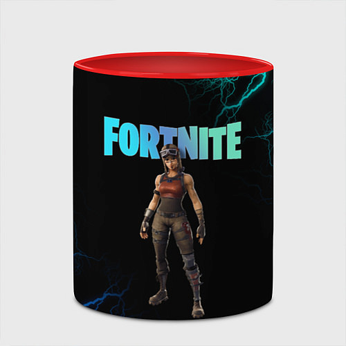 Кружка цветная Renegade Raider Fortnite / 3D-Белый + красный – фото 2