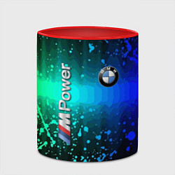 Кружка 3D BMW - M Power - motorsport, цвет: 3D-белый + красный — фото 2