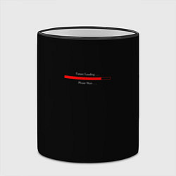 Кружка 3D Надпись Future loading, цвет: 3D-черный кант — фото 2