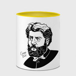 Кружка 3D Georges Bizet, цвет: 3D-белый + желтый — фото 2