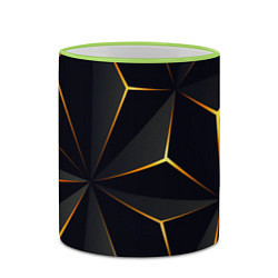 Кружка 3D Hexagon Line Smart, цвет: 3D-светло-зеленый кант — фото 2