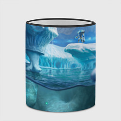 Кружка 3D Subnautica - КРАБ на леднике, цвет: 3D-черный кант — фото 2
