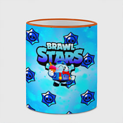 Кружка 3D Brawl Stars Лу, цвет: 3D-оранжевый кант — фото 2