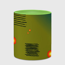 Кружка 3D Art chaos, цвет: 3D-белый + светло-зеленый — фото 2