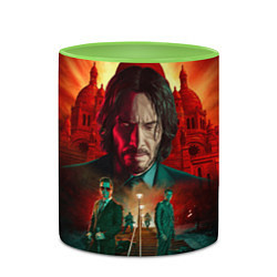 Кружка 3D John Wick catholic church Paris, цвет: 3D-белый + светло-зеленый — фото 2