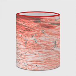 Кружка 3D Розовая кислота, цвет: 3D-красный кант — фото 2