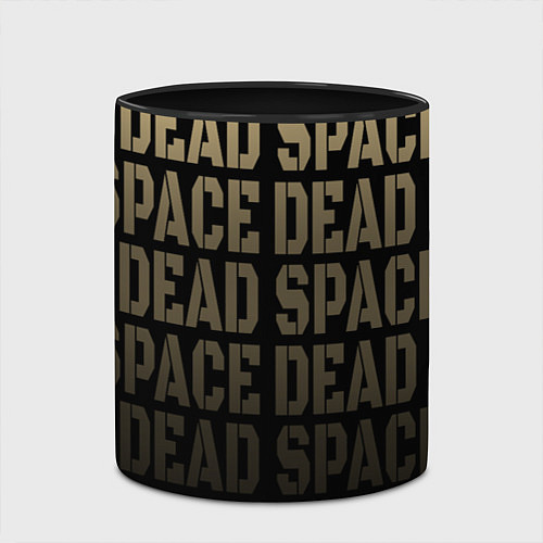 Кружка цветная Dead Space или мертвый космос / 3D-Белый + черный – фото 2
