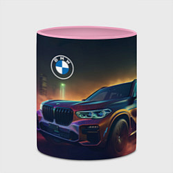 Кружка 3D BMW midjourney, цвет: 3D-белый + розовый — фото 2