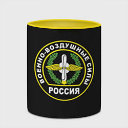 Кружка 3D ВВС - Россия, цвет: 3D-белый + желтый — фото 2