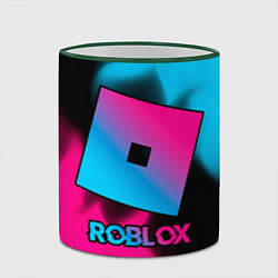 Кружка 3D Roblox - neon gradient, цвет: 3D-зеленый кант — фото 2