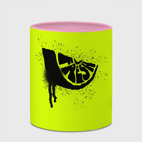 Кружка цветная Fresh lime / 3D-Белый + розовый – фото 2