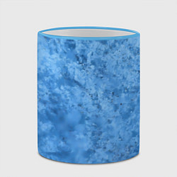 Кружка 3D Синий камень, цвет: 3D-небесно-голубой кант — фото 2