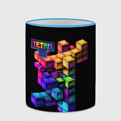 Кружка 3D Tetris game, цвет: 3D-небесно-голубой кант — фото 2