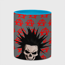 Кружка 3D Дохлый панк, цвет: 3D-белый + небесно-голубой — фото 2