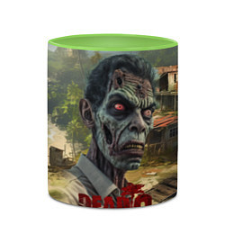 Кружка 3D Zombie dead island 2, цвет: 3D-белый + светло-зеленый — фото 2